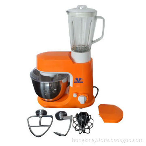Stand mixer with blender, mixer, egg beater function